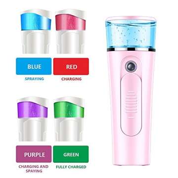 Nano Mist Sprayer Handheld Ionic Facial Spray for Hydration
