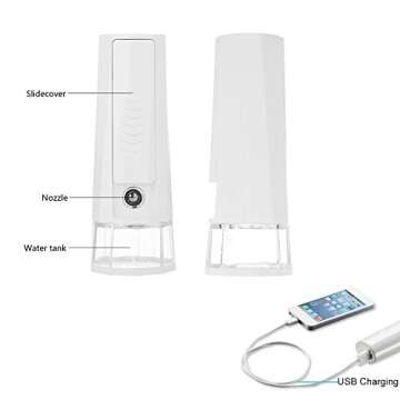 Nano Mist Sprayer Handheld Ionic Facial Spray for Hydration