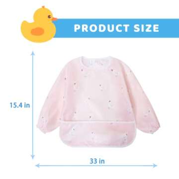 Little Dimsum Long Sleeve Waterproof Baby Bibs
