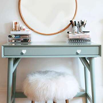 YOUYOUULU Love Pink Knobs - Cute Ceramic Drawer Handles