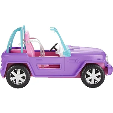 Barbie Toy Car, Doll-Sized SUV, Stylish Purple Off-Road Vehicle