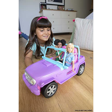 Barbie Doll-Sized SUV - Purple Off-Road Adventure Toy