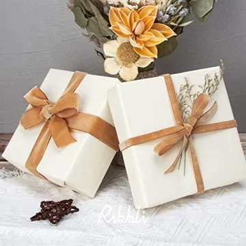 Ribbli Khaki Velvet Ribbon for Gift Wrapping and Crafts