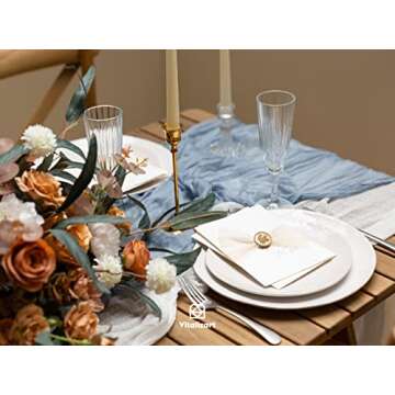 Vitalizart Light Nude Handmade Chiffon Silk Ribbon Fringe 3 Rolls 1.5" x 21 Yd Beige Frayed Edges Ribbons for Wedding Invitations Bridal Bouquets Gifts Wrapping Crafts Holiday Decor