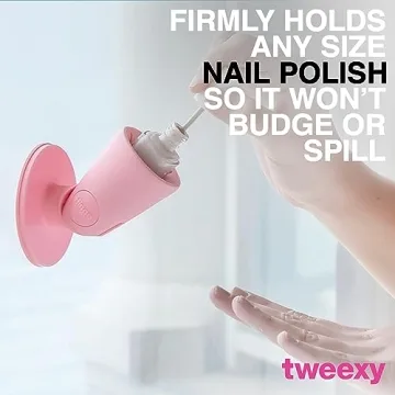 tweexy Hinge Untippable Nail Polish Holder Anti-Spill Design
