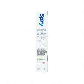 Spry Xylitol Toothpaste 5oz, Fluoride Free Toothpaste Adult and Kids, Teeth Whitening Toothpaste with Xylitol, Natural Breath Freshening, Mouth Moisturizing Ingredients, Peppermint (Pack of 1)