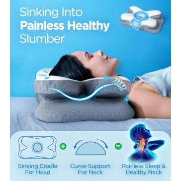 Pain Relief Cervical Neck Pillow for Comfort