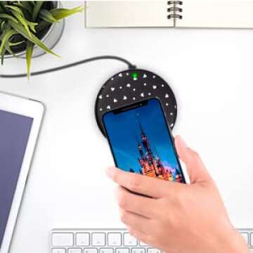 Disney Mickey Mouse Wireless Charging Pad - Fun and Universal Qi Charger for All Devices!