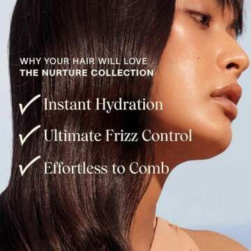 JVN Nurture Hydrating Conditioner, New and Improved, Instantly Moisturizing and Deeply Nourishing Conditioner for Dry Hair, 10 Fluid Ounces