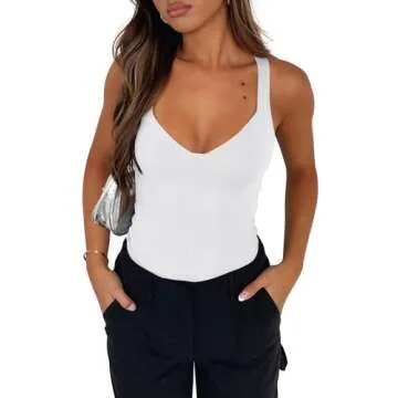 Buy REORIA Women's Sexy Casual Bodysuit for Summer