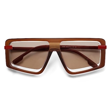 HERJOUR Retro Oversized Sunglasses for Unique Style