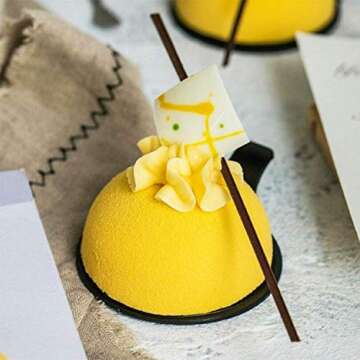 homEdge Semi Sphere Silicone Mold, 4 Packs Baking Mold for Making Hot Chocolate Bomb, Cake, Jelly, Dome Mousse - Diameter-2"