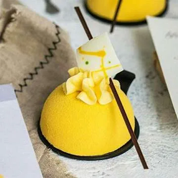 homEdge Semi Sphere Silicone Mold, 4 Packs Baking Mold for Making Hot Chocolate Bomb, Cake, Jelly, Dome Mousse - Diameter-2"