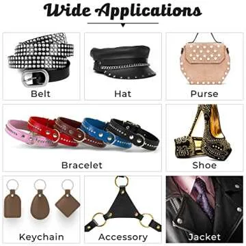 420 Sets Leather Rivets, Rivets for Leather Crafting, 4 Colors and 3 Sizes Leather Rivet Kit with 3pcs Leather Tools, Rivets for Fabric, Remaches para Cuero, Double Cap Brass Rivets for Decoration