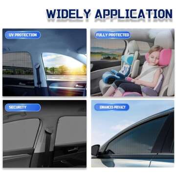 Stretchy Car Window Sun Shades for Comfortable Travel