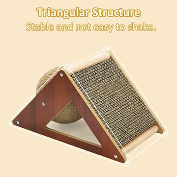 Fhiny Rabbit Scratch Ball, Natural Sisal Rope Claws Scratching Corrugated Board for Indoor Kittens Scratch Pawller Rotating Ball Interactive Toys for Bunny Kitten and Other Small Pets