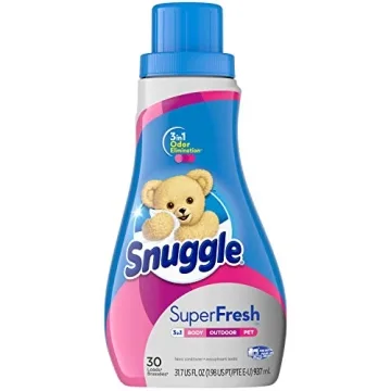 Snuggle Plus Super Fresh Liquid Fabric Softener, Spring Burst, 31.7 Fluid Ounce