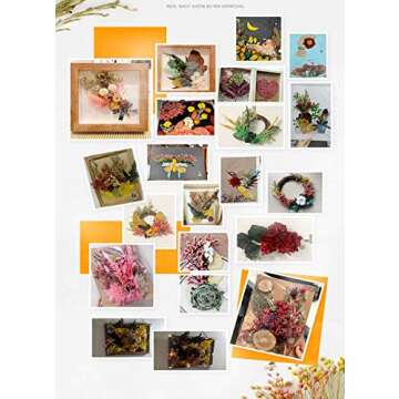 Real Dried Pressed Leaf Flowers Plant Herbarium for Craft Jewelry Making Multiple Colorful Pressed Flowers Daisies for Craft Resin Jewelry Making Art Craft DIY Soap Candle Scrapbooking (White)