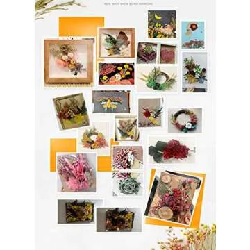 Real Dried Pressed Leaf Flowers Plant Herbarium for Craft Jewelry Making Multiple Colorful Pressed Flowers Daisies for Craft Resin Jewelry Making Art Craft DIY Soap Candle Scrapbooking (White)