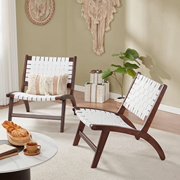 Beech Modern Leather Accent Chair Stylish Comfort Decor