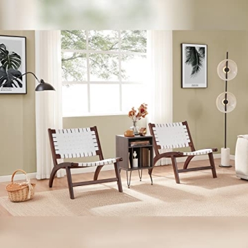 Beech Modern Leather Accent Chair Stylish Comfort Decor