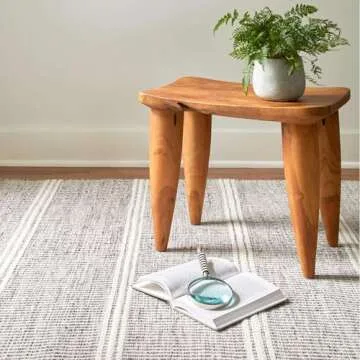 Dash and Albert Malta Wool Area Rug - 9' x 12' Grey - Coastal Charm Handwoven Wool Accent Rug - Durable, Lightweight, Easy to Clean