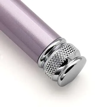 Edwin Jagger DELHEBLAMZ Classic Long Handled Double Edge Manual Eco-Friendly and Reusable Safety Razor for Men and Women for Shaving cream or Soap Fits All DE Razor Blades (Heather)