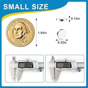 Small Magnets, 200 Pack Refrigerator Magnets 8x3mm Rare Earth Magnets Neodymium Magnets for Crafts, ...