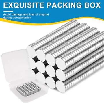 Small Magnets, 200 Pack Refrigerator Magnets 8x3mm Rare Earth Magnets Neodymium Magnets for Crafts, Whiteboard, Kitchen Cabinet