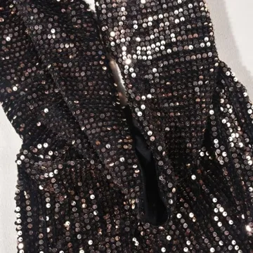 Novaorily Women Sparkly Sequin Mini Dress Party Club Nights