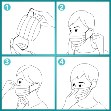 Buy 50PCS Black Disposable Masks for 3 Layer Protection