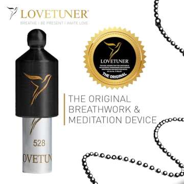 LOVETUNER Meditation Tuning Necklace 528 hz Frequency of Love | Mindfulness Device for Anxiety & Str...