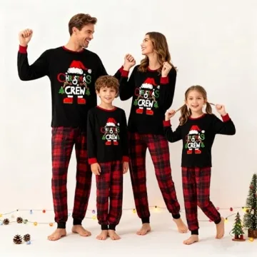 WephuPSho Christmas Family Pajama Sets - Matching Xmas PJs for Adults and Kids Baby Holiday Sleepwea...