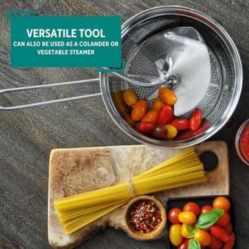 Mirro 50024 Stainless Steel Food Mill for Healthy Cooking