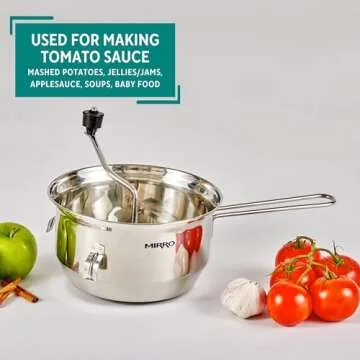 Mirro 50024 Stainless Steel Food Mill for Healthy Cooking