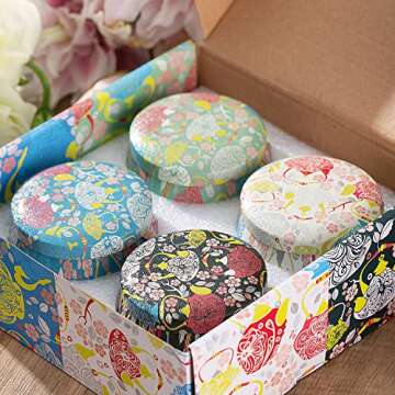 Large Size Scented Candles Gifts Sets for Women,4.4oz Travel Tin Aromatherapy Soy Candle with Gardenia,Jasmine and Lavender Fragrance Gift for Birthday Mother's Day Christmas Bath Yoga