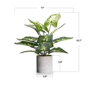 Velener 1Pc Faux Plant Indoor in Plant Pot 16"- House Plant for Farmhouse Kitchen Decor Living Room ...