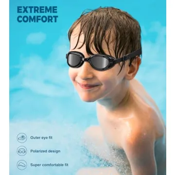 Polarized Kids Swim Goggles - Anti-Fog and Comfortable