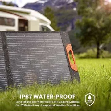 ZOUPW 100W Portable Solar Panel - High Efficiency & Waterproof