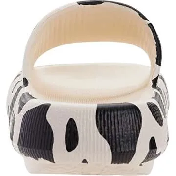 Joomra Shower Slippers for Women Mens Foam Pillow House Shower Bath Bathroom Puffy Home Sandals Summer Cow Cushion Slides for Ladies Female Male Chinelo Sandles 39-40