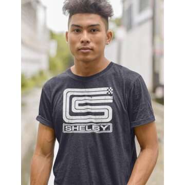 Authentic American Classics Shelby Racing Logo Graphic Tee