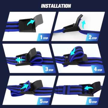 ROSYQUARZ Booty Bands, Blood Flow Restriction Bands for Women/Men, Adjustable BFR Training Bands for Glutes & Hip Building, Occlusion Resistance Bands for Exercising Butt, Squat, Thigh, Arms 2 Packs