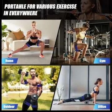 ROSYQUARZ Booty Bands, Blood Flow Restriction Bands for Women/Men, Adjustable BFR Training Bands for Glutes & Hip Building, Occlusion Resistance Bands for Exercising Butt, Squat, Thigh, Arms 2 Packs