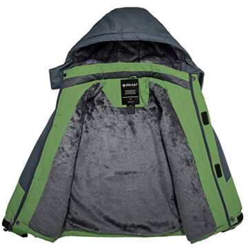 Wantdo Boys' Waterproof Ski Jacket - Warm Winter Coats