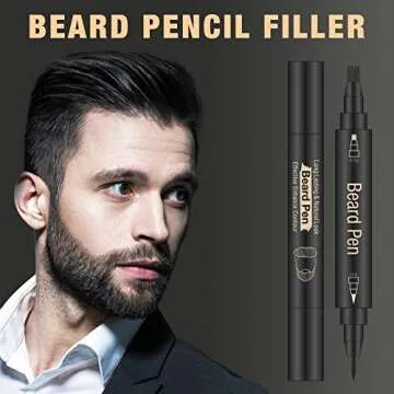Long-Lasting Beard Pencil Filler for Men Waterproof