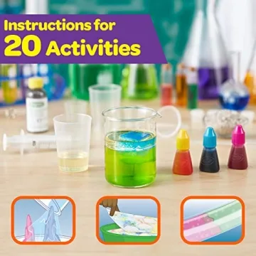 Crayola Liquid Science Kit for Kids, 15 Fun Experiments