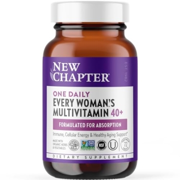 New Chapter Women's Multivitamin 40 plus for Energy, Healthy Aging + Immune Support with 20+ Nutrien...