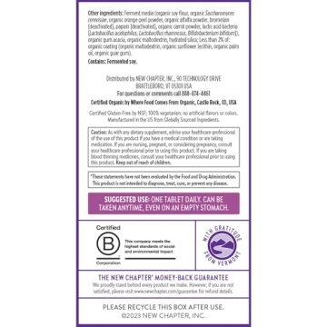 New Chapter Women's Multivitamin 40 Plus for Energy and Immunity