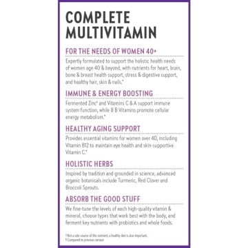 New Chapter Women's Multivitamin 40 Plus for Energy and Immunity
