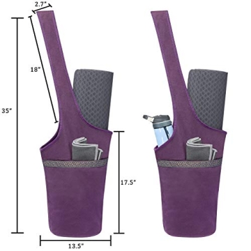 Stylish Ewedoos Yoga Mat Bag with Pockets and Comfort